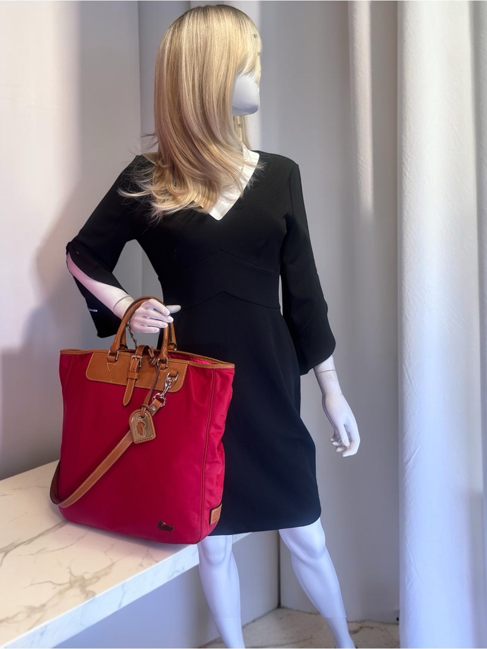 Dooney & Bourke Nylon Editor’s Shoppers Tote Like New - Picture 13 of 13
